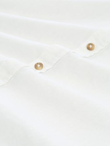 Regular Fit Hemd mit Leinenanteil M Regular Fit - White