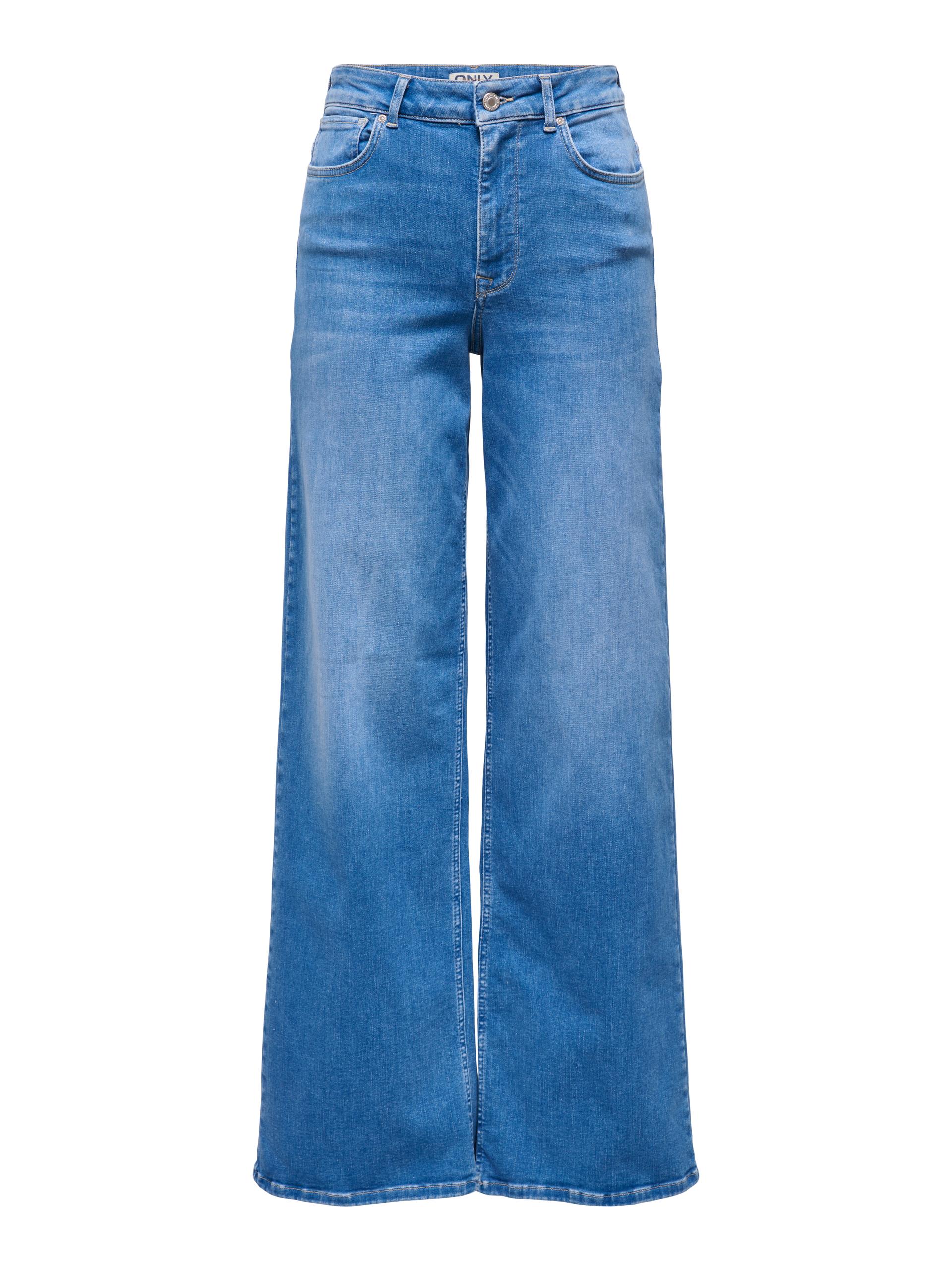 ONLMADISON BLUSH HW WIDE DNM REA262 NOOS S/32 Weiter Beinschnitt - Special Bright Blue Denim