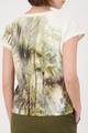 T-Shirt mit tropischen Print 38 - Olive Gemustert