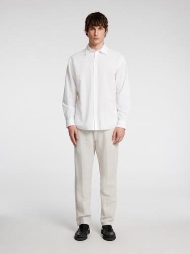 SLH196-STRAIGHT LEROY LINEN BLD PNT NOOS M Gerade geschnitten - Pure Cashmere