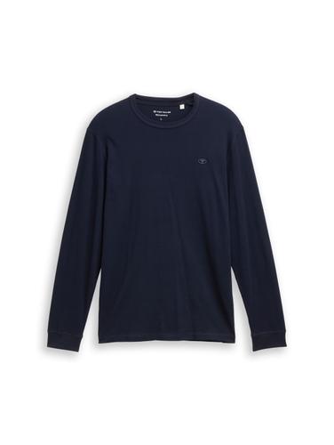 Basic shirt met lange mouwen van katoen