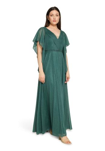 Abendkleid 42 Leicht tailliert - Green/Grey