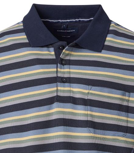Polo-Shirt L Basic Circular Knit - Blau