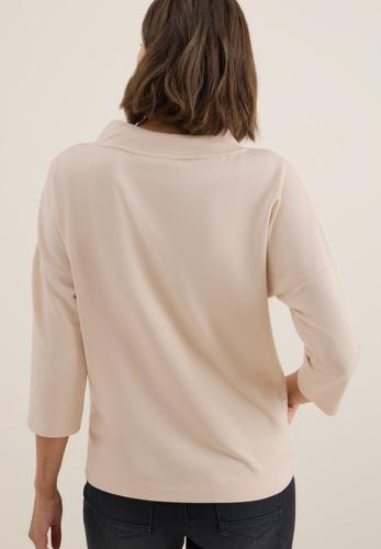 Shirt mit Knopfdetail M - Oat Milk Beige
