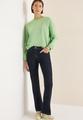 Bluse mit Smock-Ausschnitt S - Bamboo Green