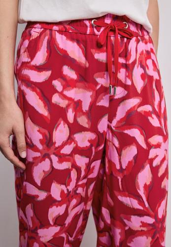 Wide Leg Hose im Loose Fit mit Print