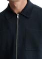 Strickjacke regular im Polo-Stil M Regular Fit - Dark Navy