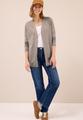 Offene Strickjacke S - Toffee Cream Melange