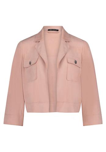 Blazer-Jacke 42 Gerade - Pink Dolphin
