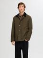 SLHWALTER WAXED COTTON JKT NOOS M - Grape Leaf