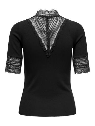 ONLTILDE HIGHNECK S/S TOP JRS NOOS S Enger Schnitt - Black