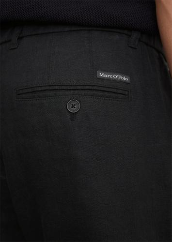 Leinenhose Model Osby jogger pleats 33 34 Tapered Fit - Black