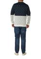 Strickpullover 3XL Regular Fit - Blau|mehrfarbig