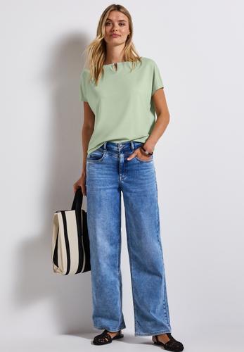 Shirt mit Cut-Out 38 - Soft Jade Green