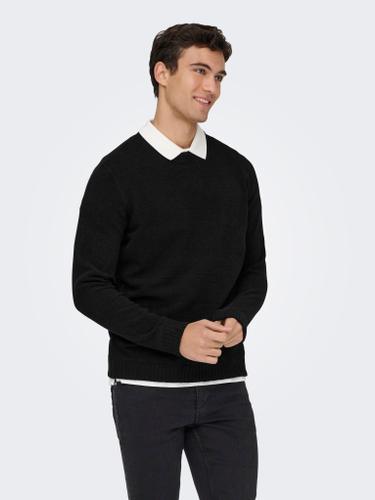 ONSETHAN LIFE REG 7 CREW KNIT NOOS