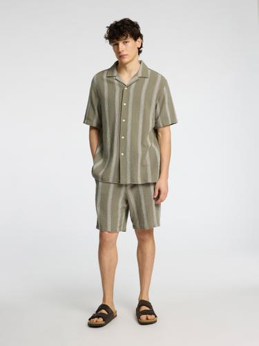 SLHRELAX-SAL SHIRT SS RESORT S Locker geschnitten - Vetiver