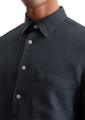 Kent collar, long sleeves, one rectangular chest pocket, linen style