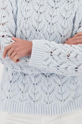 Strickpullover mit Ajour-Muster
