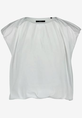 Cropped-Shirt mit Rundhalsausschnitt