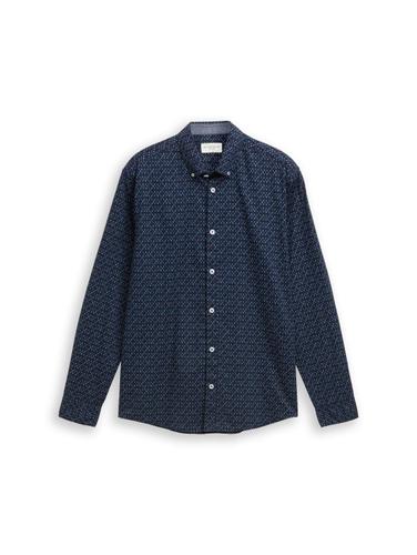 Regular Fit Hemd mit Print XXL Regular Fit - Blue Diamond Design