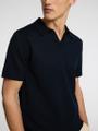 SLHTELLER SS KNIT POLO NOOS