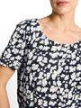 Crinkle T-Shirt mit Muster XXXL Regular Fit - Blue Ginkgo Minimal