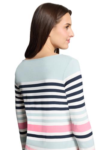 Basic Shirt 42 Tailliert - Mint/Dark Blue
