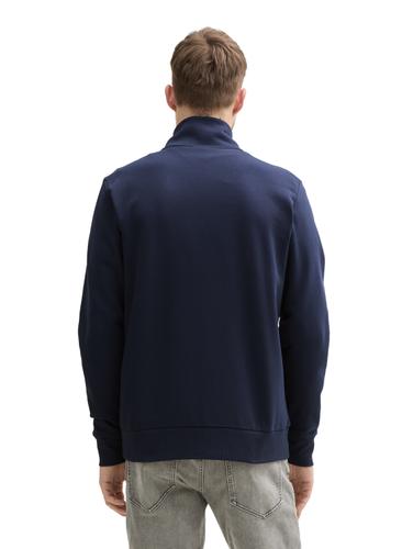 Sweatjacke mit Stehkragen XXXL Regular Fit - Sky Captain Blue