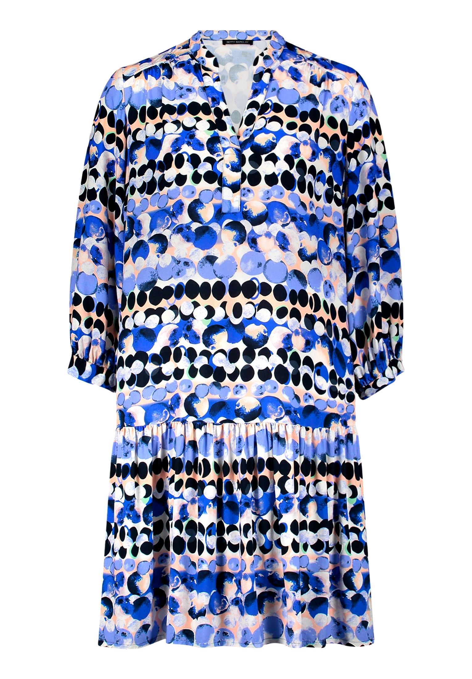 Stufenkleid 42 Ausgestellt - Blau/beige