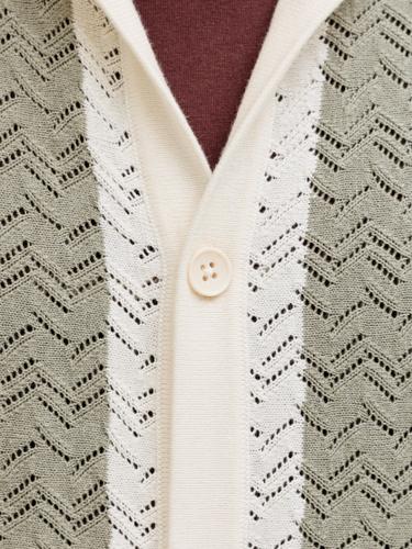 JORTYLER KNIT SS POLO PLS EU3XL US1XL Locker geschnitten - Sea Salt