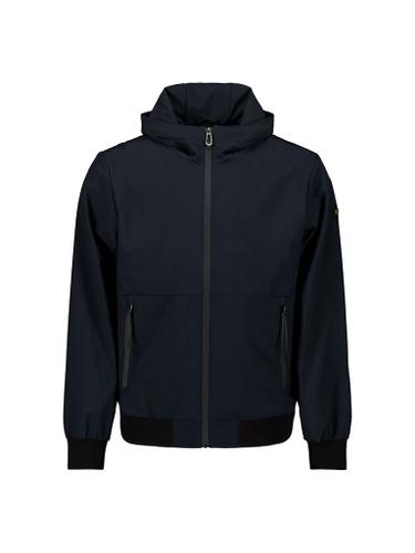 Jacket Short Fit Hooded Blau M