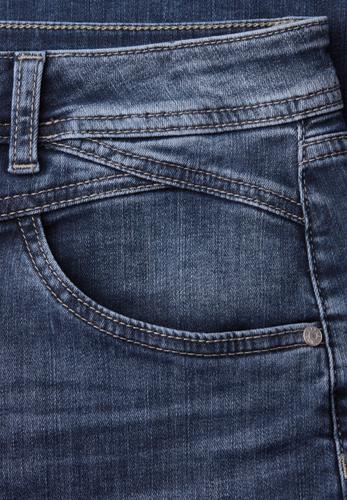 High Waist Wide Leg Jeans im Loose Fit 32/7/8 Hosen - Dark Blue Wash