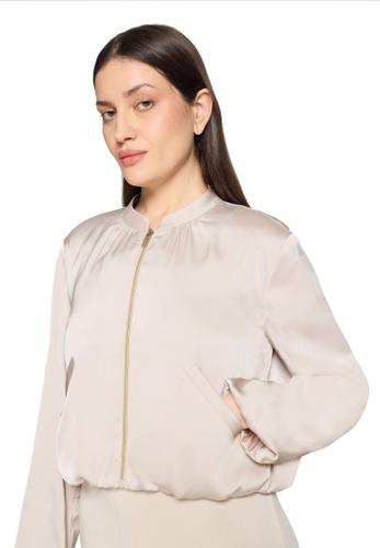 Blouson 42 Lässig - Grau Beige