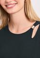 Knielanges Kleid mit Schnallendetail 42 - Deep Bound Green
