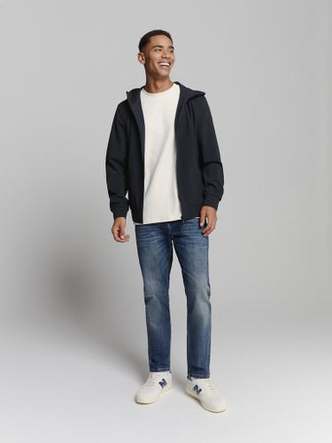 Jacket Short Fit Hooded Blau M