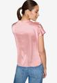 Satinbluse mit Stehkragen