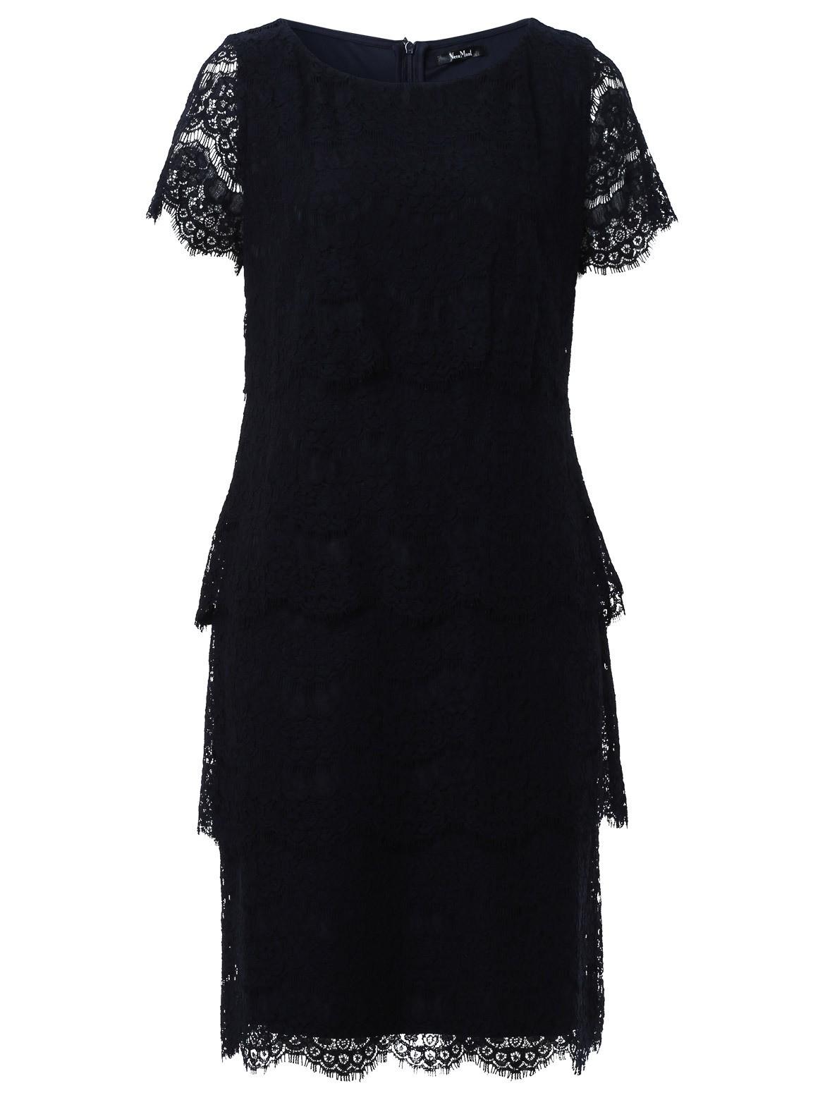 Vera Mont Spitzenkleid mit Stufen blau 40 regular