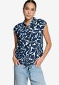 Hemdbluse  kurzarm mit Blumen