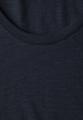 Basic T-Shirt mit gerundetem V-Neck