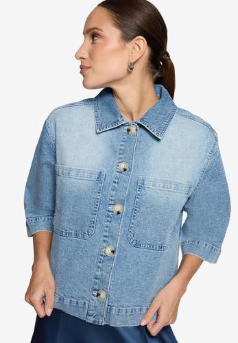 Blazer-Jacke im Jeans-Look