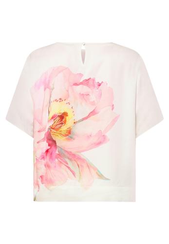 Schlupfbluse 42 Figurumspielend - Patch Cream/rosé