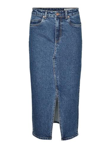 VMVERI HR CALF DENIM SKIRT GA MIX N