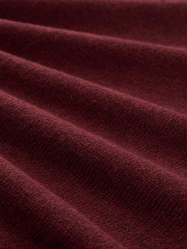 Troyer Strickpullover mit Ripp-Details XXL Regular Fit - Bordeaux Melange