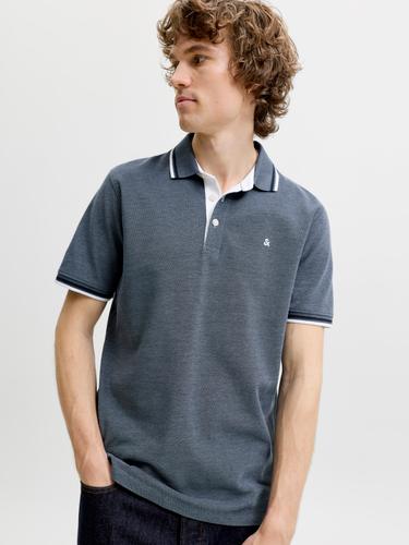 JJEPAULOS POLO SS NOOS S Slim Fit - Blue Mirage