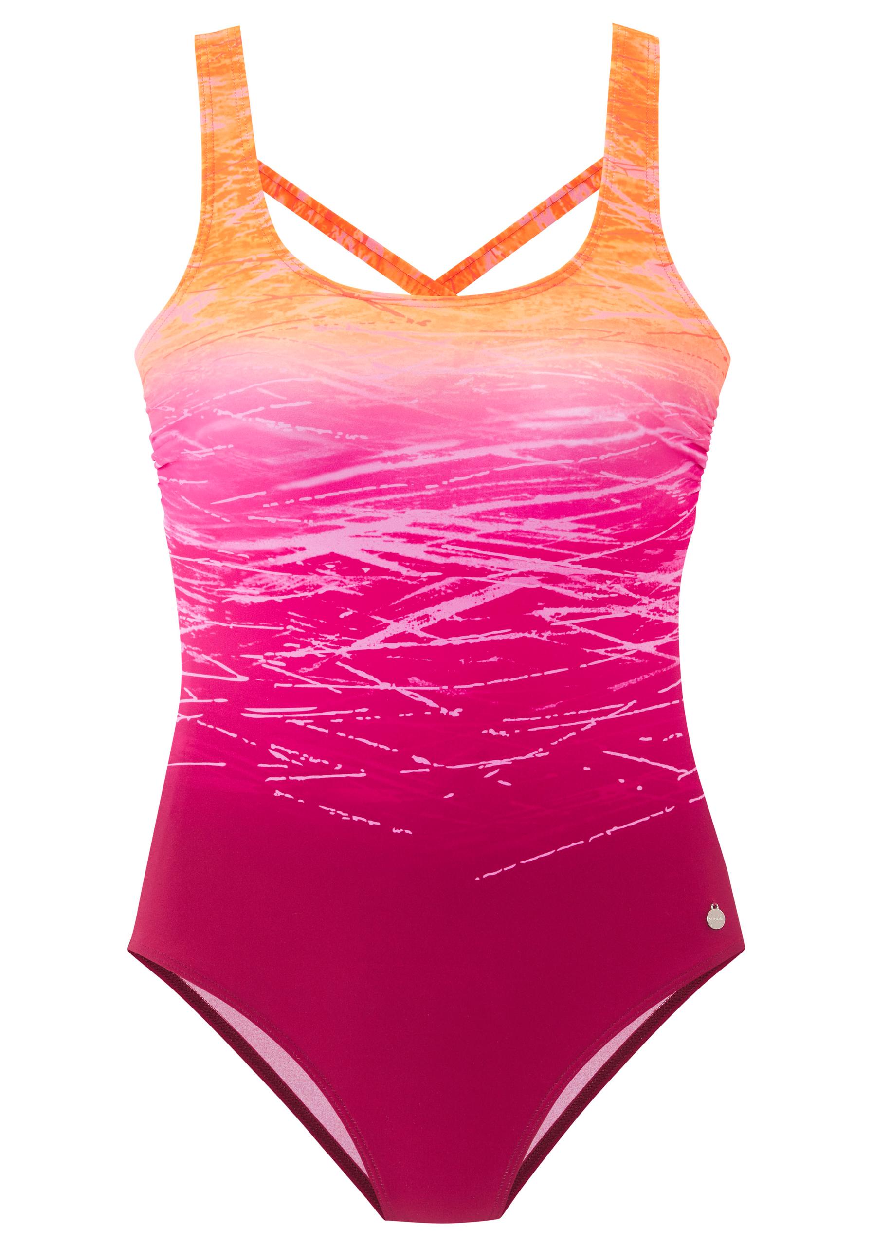LASCANA Badeanzug 38C - Orange-berry