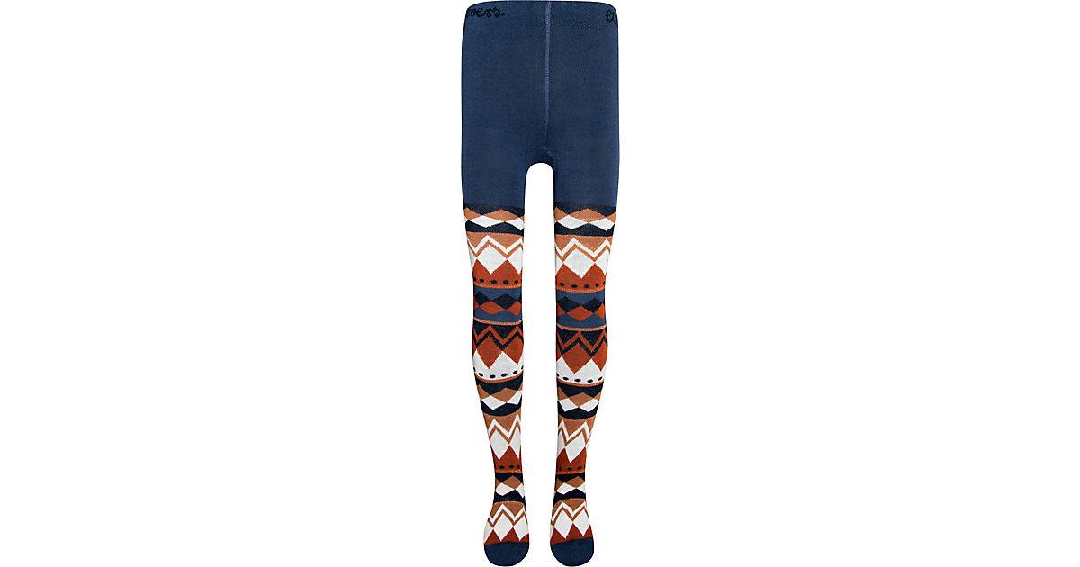 Kinder Strickstrumpfhose blau Gr. 110/116 Mädchen Kinder
