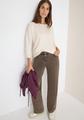 Pullover mit Strukturdetail XL - Oat Milk Beige Melange
