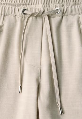 Loose Fit Melange Hose M/28 - Boulder Beige