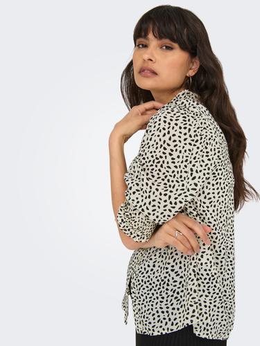 ONLRAYA 3/4 SHIRT WVN NOOS L Normal geschnitten - Cloud Dancer