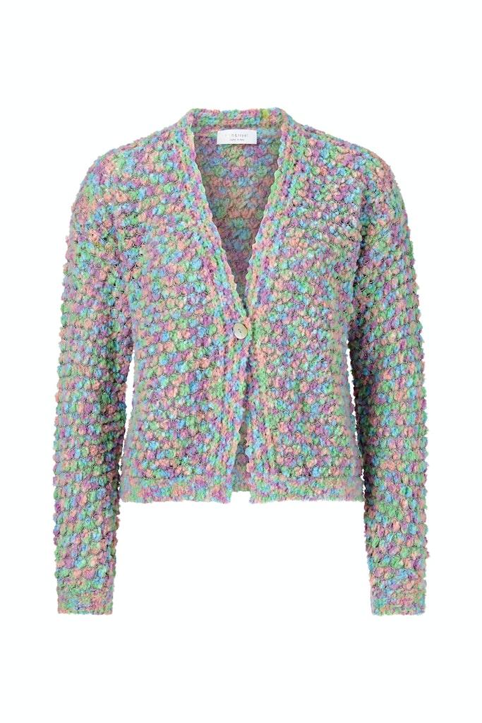 bubble knit cardigan Mehrfarbig L